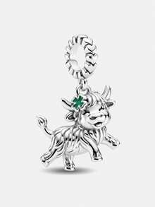 1pc Lucky Highland Cow Pendant Suitable For Women's Bracelet Bangle DIY Jewelry Making And Daily Matching - Beads 1 - View 11
