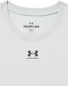 Under Armour Kids Rival Short Sleeve T-Shirt (Big Kid)-Father's Day PBFB - (494)溪流//白 - 查看 2