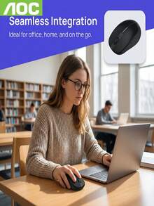 1個 AOC MS360 雙模 2.4G 無線藍牙可充電靜音滑鼠 Type-C 充電，適用辦公、電競、居家使用，相容筆記型電腦與桌上型電腦 - 查看 5