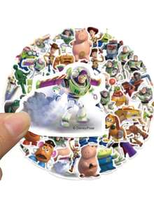 50PCS Disney Officially Licensed To Y Story Character Collection Q Version Cartoon Vinyl Stickers For Mugs Books Luggage Pen Holders Phone Cases For Dad Mom Grandparents Siblings Best Friend Funny Gifts Buzz Light Year Slinky Dog Mr.Potato Head Alien - Multicolor - View 16