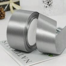 1 Roll 4cm Ribbon For Flower Bouquet Rose Decoration, Handmade DIY Braided Rope Gift Red Satin Ribbon (25 Yards/Roll) - Multicolor - View 14