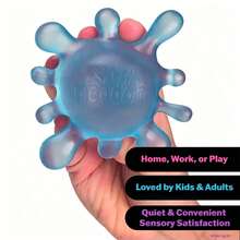 2026 Bestselling Virus Squeeze Toy With Water Flower Shape, Funny Slow Rebound Soft Non-Sticky Portable Stress Relief Squeeze Toy - Party Favor - Interesting - Creative Gift - Birthday Gift - Gift - Valentine's Day Gift - Children's Day Gift - Easter Gift - Perfect Gift - Halloween Gift - Stress Relief Tool - Squishy - Multicolor - View 2