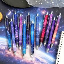 文月星伸縮式原子筆，可愛占星主題按壓筆，流暢墨水，0.5mm細筆尖，美學太空文具，適合學校和辦公室，學生、老師和占星愛好者的完美禮物 - A - 查看 2