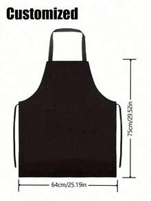 Custom Apron, Custom Name Logo Chef Cooking Kitchen Apron Personalized Kitchen Waterproof Apron Custom Logo Picture Name Chef Cooking Apron Perfect For Mom Husband Girlfriend Boyfriend Anniversary Graduation Wedding Love - Multicolor - View 6