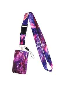 1pc Marble Pattern Fashionable Phone Lanyard, Suitable For Keychain Pendant Bag Charm, Student ID Card Bus Card Holder, Suitable For Office Workers And Students Daily Use - Rectangle - View 5