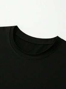 Camiseta de verano para hombre, cuello redondo, para gimnasio y ocio vacacional. Camisa de alta calidad con estampado. Sudadera, conjunto para festivales, regalo para hombre. Local México. - Negro - Ver 3