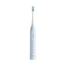 Cepillo de dientes eléctrico recargable Panasonic EW-DC033W, Blanco/Azul, Larga duración de batería, Control de placa con limpieza profunda, Juego completo con tapa & cabezales de cepillo - Azul - Ver 1