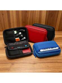 Multifunctional Electronic Product Storage Bag, Suitable For Travel, Can Store Data Cables And Hard Drives, Portable Dual-Layer Design - Multicolor - View 3