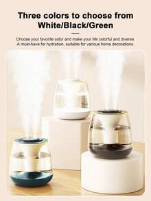 Humidificador de gran capacidad con doble rociado, humidificador de aire para escritorio de oficina, hogar y dormitorio, con gran niebla y funcionamiento silencioso - Ver 8