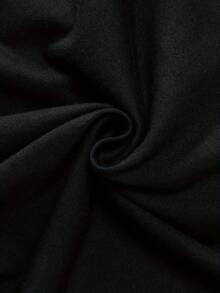 Camiseta Unisex de Algodón de Manga Corta con Estampado de un Sencillo y Alegre Gesto de Mano, Estilo Lindo - Negro - Ver 5