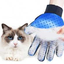 Gant peigne pour poils d'animaux de compagnie, gant de toilettage et de nettoyage pour chiens et chats, retire-poils, brosse de massage, fournitures pour animaux, accessoires pour chats - Multicolore - Voir 4