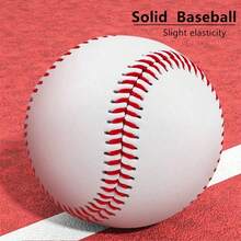 1 pieza Pelota de béisbol sólida de 9 pulgadas, para entrenamiento de lanzamiento de béisbol. Capa exterior hecha de material PU, capa interior hecha de material de goma de espuma - Multicolor - Ver 8
