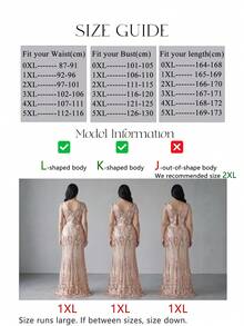 UNITHORSE [Corte aleatorio] Vestido de cóctel con cuello en V profundo, espalda descubierta, decoración de lentejuelas y mangas con chal para mujer talla grande, para boda y primavera - Champán - Ver 3