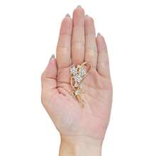 Metal Brooch With Pin, Rhinestones, Pearls, Embellishment For Scarf, Clothing. - MODIFICACIÓN. 10 - Ver 3