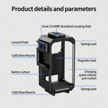 Metal Camera Cage For Osmo Nano Camera Protective Frame Horizontal Vertical Shooting Vlog Expansion Accessories - View 6