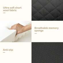 Washable Detachable Pet Car Seat With Storage Pocket For Dogs Up To 35lbs - Black-brown - View 5