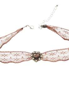1pc Fashion Heart Decor Choker For Women Daily Wear - Multicolor - View 5