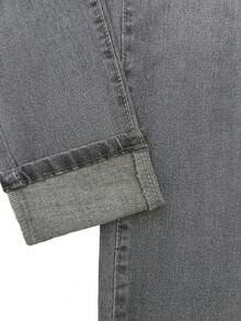 Y2K High Waist Stretchy Skinny Sexy Jeans For Plus Size Women Casual Spring - Dark Grey - View 8