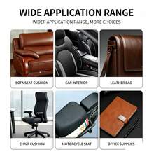 Faux Leather Fabric, Lychee Grain Texture, Suitable For Sofas And Car Seat Covers, High Quality, Durable And Stylish Vegan Leather, Perfect For Interior Decor Sewing Crafts, Interior Decor Projects | Multi-Purpose Fabric | High Quality Leather - Black Self-adhesive Leather - View 1