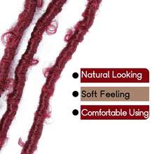 Butterfly Locs Crochet Hair 24 Inch ,8 Packs Pre-Twisted Synthetic Crochet Locs Pre-Looped Distressed Faux Braids - 118# - View 4