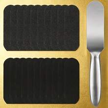 21pcs Set, Professional Foot Scrubbing Tools & Callus Remover, Suitable For Hard Calluses And Dead Skin, Double-Sided Foot Sandpaper Scrubber, Suitable For Bathroom Foot Care Salon - Silver - View 6