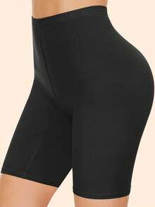 4pcs/Set Seamless Mid-Waist Casual Safety Pants - Multicolor - View 5