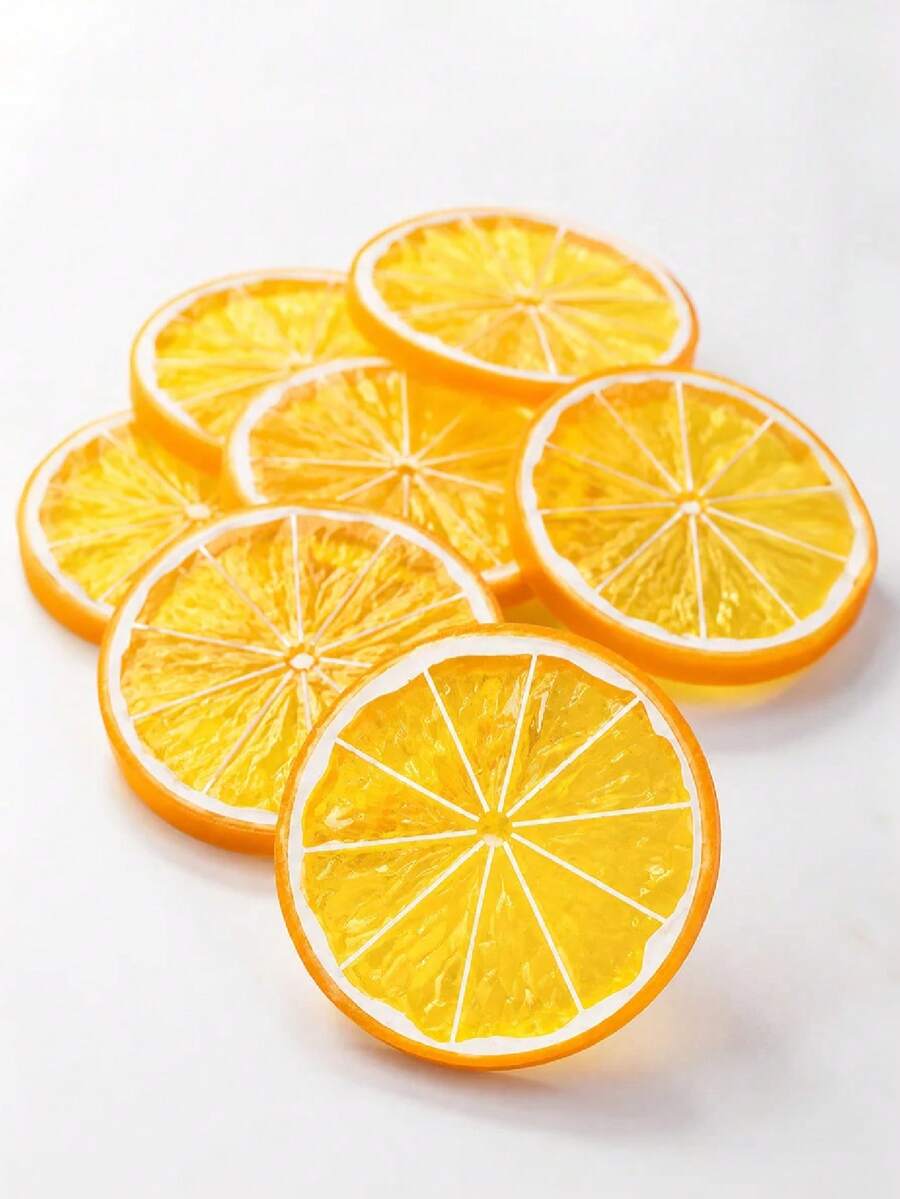 Artificial Plastic Lemon Slices, Suitable For Spring Weddings, Vase Arrangements, Home Decor, Restaurant Decor, Bedroom Decor, Holiday And Birthday Parties, Outdoor Garden Decor And Artificial Plants - Multicolor - View 1