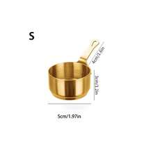 1pc Stainless Steel Sauce Cup, Non-Slip, Easy To Clean And Durable Western Dip Tool. Space-Saving Thickened Metal Kitchen Seasoning Small Bowl, Suitable For Ketchup, Salad Dressing And Various Dips. Prevents Countertop Mess (Exquisite Handle Design); Perfect Practical Gift For Home Cooking Enthusiasts. - Gold - View 13