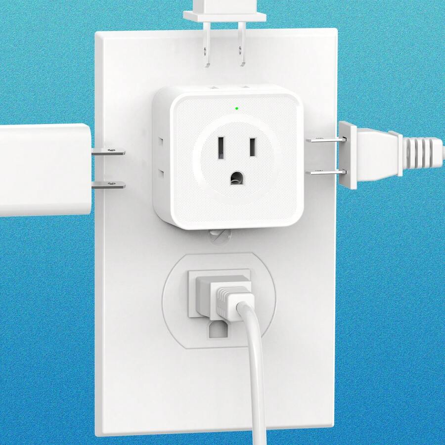 Multi-Outlet Socket Adapter, Multi-Outlet Socket Extender, 5-Way Wall Outlet Extender, Compact Power Socket Splitter, Essential For Cruise, Travel, Home, Office, Dorm