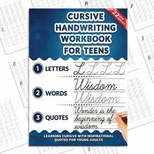 1 pieza Libro de práctica de caligrafía para adultos, incluye páginas de práctica instructivas, escribe caracteres hermosos, práctica de ocio, ligero y portátil, se puede usar como regalo (bolígrafo no incluido) - Una pieza - Ver 13