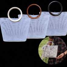 3pcs Complete DIY Hand-Woven Embroidery Bag Making Kit, Includes 1 Set Of Plastic Grid Sheets And 2 Bag Handles, Suitable For Craft Enthusiasts - Handmade Wallet/Handbag Making, Beginner-Friendly Embroidery Project, Exquisite Gift Choice, DIY Wallet Making Supplies - Mixed Colors - View 1