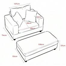 Chaise Longue With Footrest And Storage Space, Lounge Sofa With 3 Cushions For Living Room And Bedroom - Emerald - 查看 3