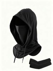 1pc Sun Protection Face Mask Hooded Hat Neck Gaiter Integrated Sunscreen UV Protection Cycling Mask, Suitable For Daily Outings, Spring Trips And Travel - Style F - View 15