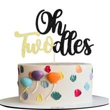 1個 Oh Two Oldes 蛋糕插牌，2歲生日蛋糕裝飾，適用於生日派對、嬰兒洗禮派對蛋糕裝飾 - 2歲生日 - 查看 9