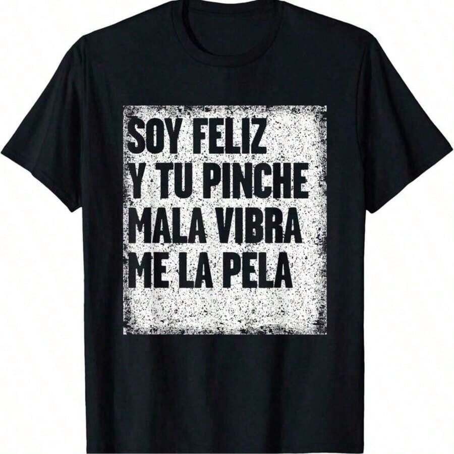 Funny Mexican Themed T-Shirt Designs For Men With Witty Phrases NET5 - Black - View 1