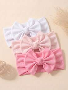 4PCS Summer Candy Color Cute Soft Decorative Baby Headbands, Skin-Friendly Baby Princess Hair Accessories Headscarves, Daily Wear Accessories, Suitable For All Seasons - Multicolor - View 5