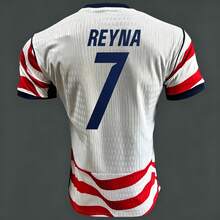 USMNT 2026 World Cup Home Soccer Jersey, Pulisic Reyna McKennie Balogun Weah Adams USA National Team Replica Football Shirt - 主場無印號 - 查看 5