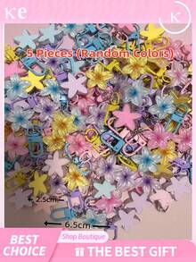 Gantungan Kunci Bunga Lucu, Gantungan Kunci Daisy Transparan Berwarna-warni, Aksesori Wanita, Gantungan Kunci Liontin Bunga Resin Transparan Berwarna-warni untuk Kotak Earphone, Gantungan Kunci Mobil (Warna Acak), Hadiah Ulang Tahun - MultiWarna - View 12