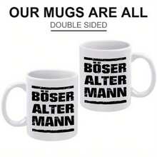 [Envío en 24 horas desde México]1 unidad, BÖSER, ALTER, MANN, Taza de cerámica divertida de 11oz (360ml), Taza de café con diseño de dibujos animados para bebidas, Idea de regalo para cumpleaños y días festivos, Artículos para beber - Imagen 1 pieza - Ver 4