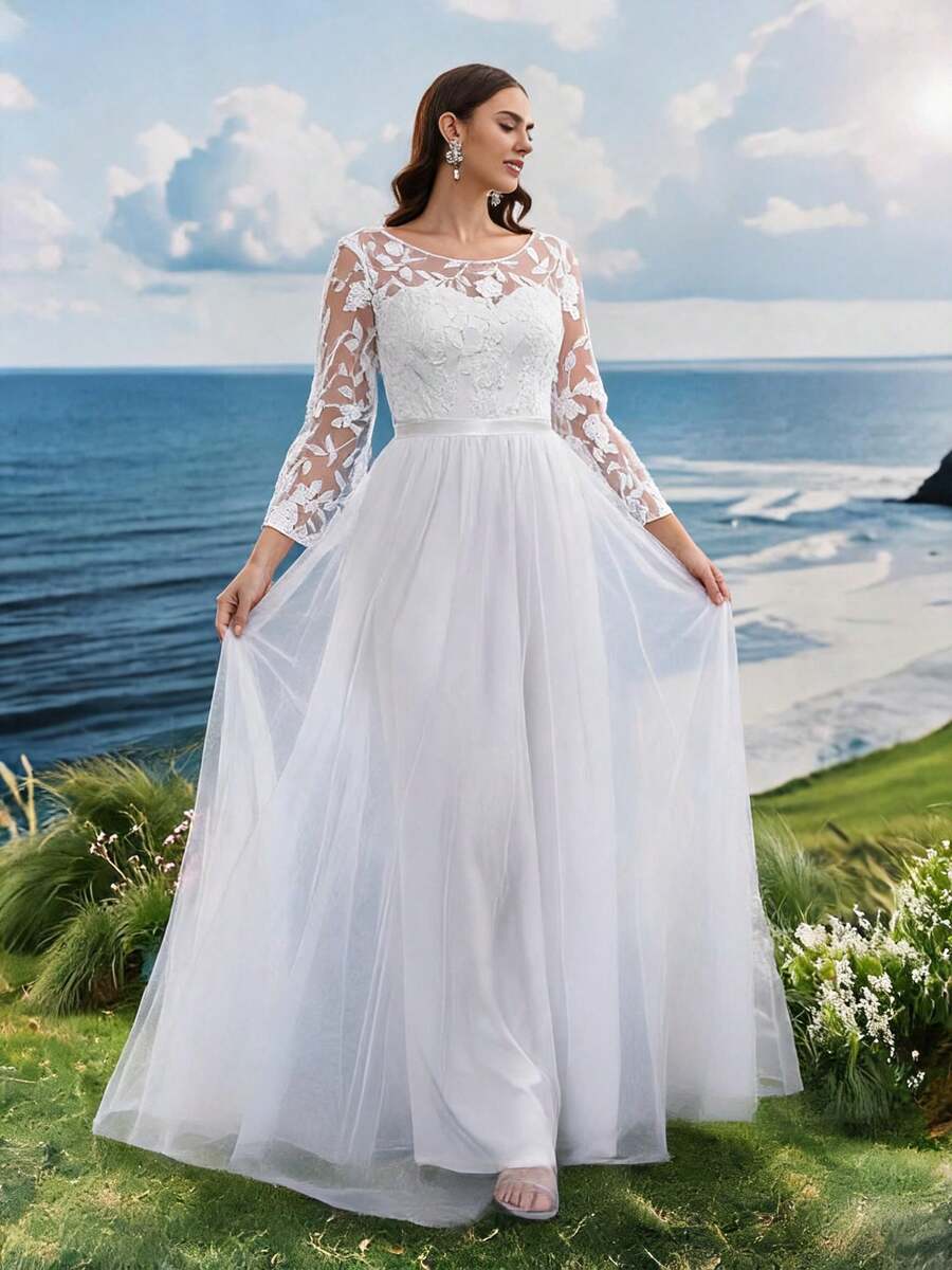 Elasola 优雅复古保守浪漫新娘送礼会、婚纱、单身派对、订婚早午餐、蜜月旅行、婚宴、彩排、返校节派对、毕业舞会、正式晚宴