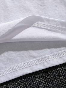 Breathable And Ideal For Everyday Wear, Classic Crew Neck Design, Suitable For Various Outfits, Available In Multiple Colors, Elastic Fit, Machine Washable, Sizes XS To XXL - [White] - View 3