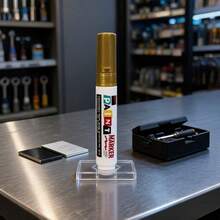 Unisex Waterproof Quick-Drying Paint Marker With 8mm Thick Tip, Industrial Style For Car, Home And DIY - 金色 - 查看 4