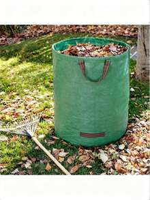 1pc Reusable Garden Waste Bag With Handle, Durable Garden Leaf Collection Bucket, Suitable For Garden Waste Cleanup, Plant Pruning And Maintenance, Outdoor Use - A - View 1