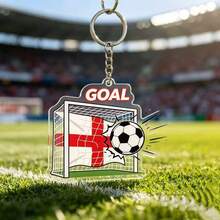 1 pieza Nuevo llavero de la Copa del Mundo, llavero de metal, colgante de trofeo conmemorativo para aficionados al fútbol, accesorio para el atuendo diario, regalo para vacaciones - Multicolor - Ver 14
