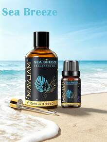 MAYJAM 1件 海風精油 10ml/100ml，長效香氛油，適用於居家擴香機、加濕器、DIY蠟燭、手工皂製作及日常護膚芳療用品 - Sea Breeze - 查看 2