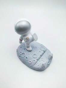 Astronaut Phone Stand - Kicking Legs Silver Creative Cartoon Phone Holder Slouchy Binge-Watching Tablet Support Stand Home Desktop Decoration Ornament - Multicolor - View 8