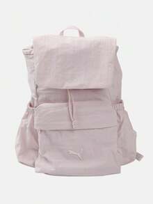 Puma 女款 ESSENTIALS HER 小號連帽粉色後背包 09308906 - 淺粉色 - 查看 2