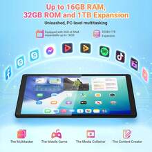 TenYide 10.1 Inch Android Tablet For Kids, Suitable For Reading E-Books Or Browsing Web Pages, 128GB/256GB Storage Options, Supports Dual SIM Card Calling Function, Bluetooth/GPS/Wi-Fi, Suitable For Installing Educational Apps And Videos - Pink - View 6