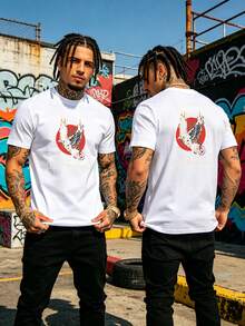 Lightweight 102% Cotton Unisex Tee For Short Trip Easy Going Out Wear - 白色 - 查看 6