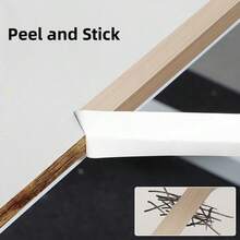 1 Roll 10m/393.7in Faux Oak Edge Banding PVC Self-Adhesive Oak Veneer Edge Trim Wood Decorative Edge Banding Suitable For DIY Applications, Bookshelves And Panels - A - View 10